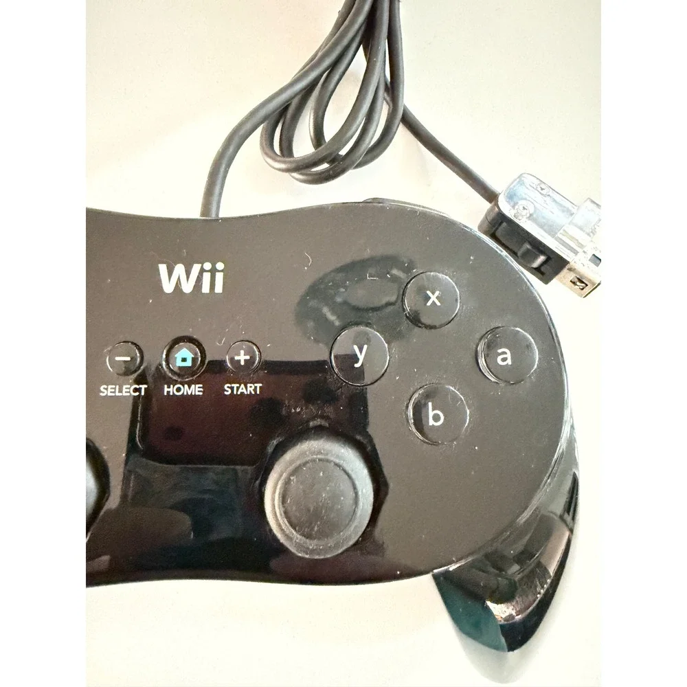 Nintendo Wii Classic Controller Pro Black RVL-005 -02 Gamepad for Wii Wii U work